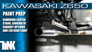Removing #exhaustsystem fitting LED #brakelights #Kawasaki KZ650 CafeRacer CustomMotorcycle 4