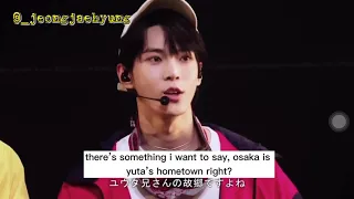 Doyoung speech about Yuta during NCT The Origin In Osaka (Backstage)