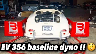 Porsche 356 C Cabriolet dyno test