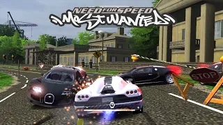 NFS Moswanted | Final Pursuit | with koenigsegg CCX VS Bugatti Veyron Heat Level 6