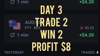 Day 3 || Daily $8 challenge for consecutive 5 days || Olymp Trade