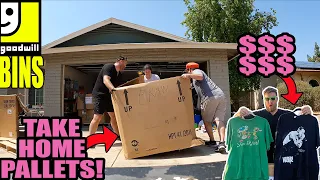 Scoring BIG with Goodwill Bins Pallets!! 💲Vintage T-shirt Haul!💲