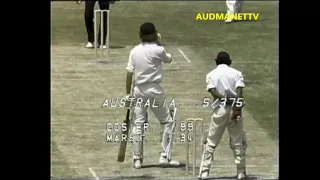 Lance Gibbs bowling vs Australia in 1976