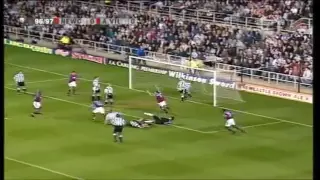 Newcastle 4-3 Aston Villa 1996-97 (Yorke hat-trick)
