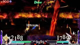 Dissidia Duodecim lvl. 100 Cloud vs. lvl. 130 Feral Chaos