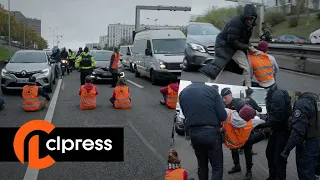 Blocage du périphérique par les militants de "Dernière Rénovation" (7 novembre 2022, Paris) [4K]