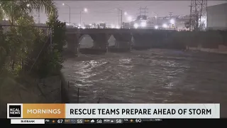 Los Angeles rescue teams prepare ahead of weekend storm