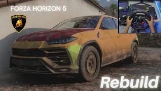 Rebuilding Lamborghini Urus - Forza Horizon 5 | Logitech G29 Steering Wheel Gameplay