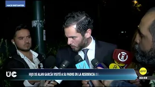 Hijo de Alan García: "No hay justicia en el país, cómo se va a quedar"