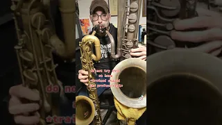 Don't try this at home - bass and bari sax #shorts