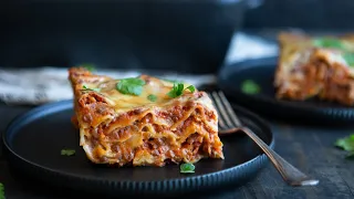 Hearty Vegan Lentil Lasagna With a Creamy Béchamel Sauce