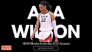 All 89 of A'ja Wilson's Blocks from the 2023 Season | 2x Defensive Player of the Year | WNBA Hoops