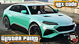 How to add the Glitter Effect Paint Job AND How to Add Modded Hex Codes in GTA 5 (Turquoise Chrome)