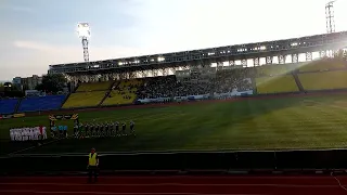 Минута молчания перед матчем Тюмень Динамо (Махачкала)