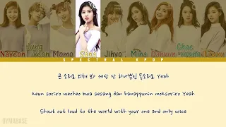 🔴 TWICE (트와이스) - ONE IN A MILLION [Han/Rom/Eng] Color Coded Lyrics | Spectral KPOP