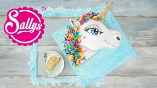 EINHORN 3D Torte / Unicorn Cake / Regenbogen Motivtorte / Sallys Welt