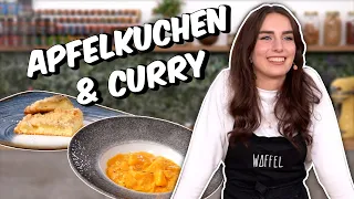 Backen & Kochen mit Urlaubsvertretung Anika | Mittkochstream - Apfelkuchen und Kartoffelcurry