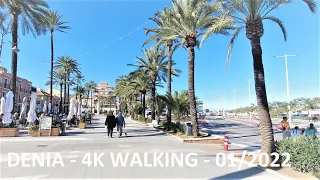 DENIA, Costa Blanca, Spain - 4K Walking - Sunny Weather - Digital Nomad Destination 2022