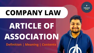 Article of Association | Company Documents | Company Law | Study at Home with me