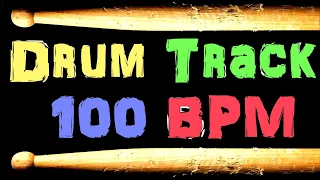 Rock Drum Beat 100 BPM Drum Tracks for Bass Guitar Backing Track