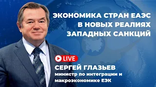 Экономика стран ЕАЭС в новых реалиях западных санкций | Сергей Глазьев видеомост