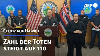 Hawaii: Zahl der Toten durch Brände steigt auf 110 | AFP