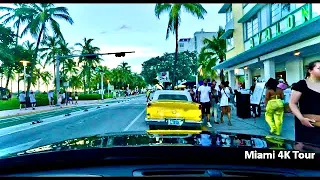 Miami 4K Drive: South Miami Beach to South Pointe Beach - Uncut version