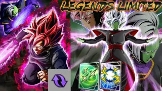 LF Transforming TAG SSR Goku Black & Zamasu to Fusion Zamasu Concept - Dragon Ball Legends