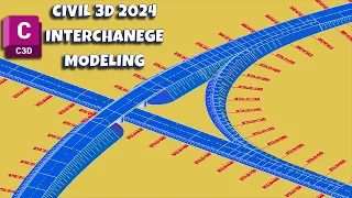 How To Create Professional Interchange Models in Civil 3D 2024!!