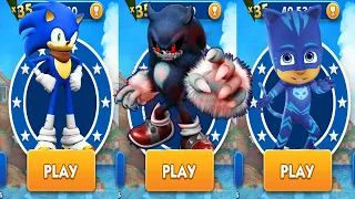 Subway Surfers Sonic Boom vs Sonic Dash Werehog EXE v Tag with Ryan Pj Masks All Characters Unlocked