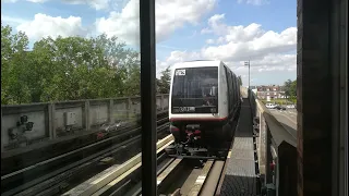 [Front View] Métro de Lille Ligne 1 CHU-Eurasanté - Quatre Cantons-Stade Pierre Mauroy VAL 208