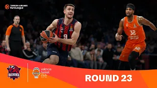 Baskonia Vitoria-Gasteiz-Valencia Basket | Round 23 Highlights | 2023-24 Turkish Airlines EuroLeague