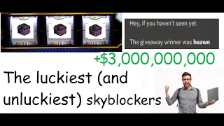 The luckiest (and unluckiest) players in Hypixel Skyblock (A documentary)