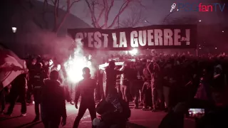 Cortège Parisien | La Guerre🔥Grosse Ambiance 🔴🔵 PSG vs OM