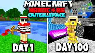 I Survived 100 Days in Outer Space on Minecraft.. Here's What Happened..