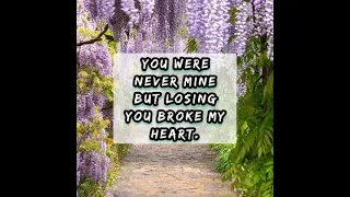 You were never mine but losing you broke my heart 💔 motivational quotes @SecretOfSuccess-jg1fi