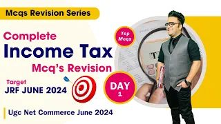 Ugc Net Commerce Income Tax Mcqs 2024 || Income Tax Ugc Net || Ugc Net Commerce 2024