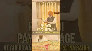 PM Modi pays homage at Gurudwara Takht Sri Patna Sahib