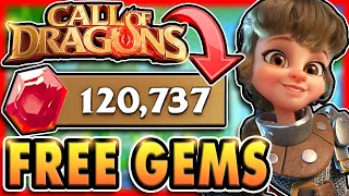 Call of Dragons GEM Guide! Get 2000+ Gems EVERY DAY for FREE