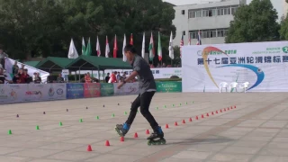 2016 Asian roller skating championship Classic Slalom Junior Men 6th Place Kam Namtaptimtong (THA)