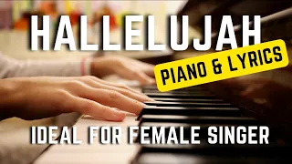 Hallelujah - IDEAL FOR FEMALE SINGER (Acoustic Piano Karaoke) Jeff Buckley