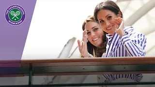 The Duchess of Cambridge and The Duchess of Sussex arrive at Wimbledon