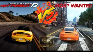 Porsche|HOT PURSUIT 4K РАЗРЕШЕНИЕ ТЕКСТУР VS NFS MOST WANTED|🔴|СРАВНЕНИЕ ИГР|GAME COMPARISON✅1080HD