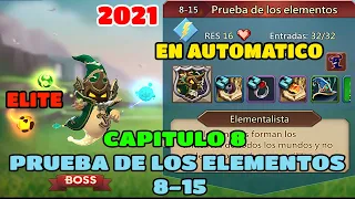 PRUEBA DE LOS ELEMENTOS 8-15 CAPITULO 8 PRUEBA DIVINA SUELO SAGRADO ELITE EN AUTOMÁTICO SÚPER FÁCIL.