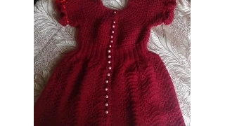 Платье на девочку СПЕЛАЯ ВИШНЯ. Часть 1. Knitting dress for girls