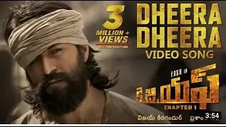 #KGF #Yash #DheeraDheera #Arshadrocks    Dheera Dheera Full Video Song   KGF Telugu Movie  720P HD