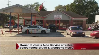 Auto shop owner arrested