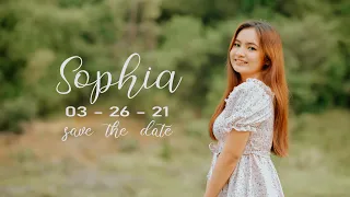 Sophia turns 18 Save the date video in Norzagaray, Bulacan