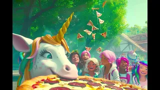 At Unicorn Academy it's Raining Pizza