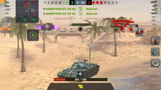 WoT Blitz: Type 59 - 4100 урона [6 фрагов + Колобанов]